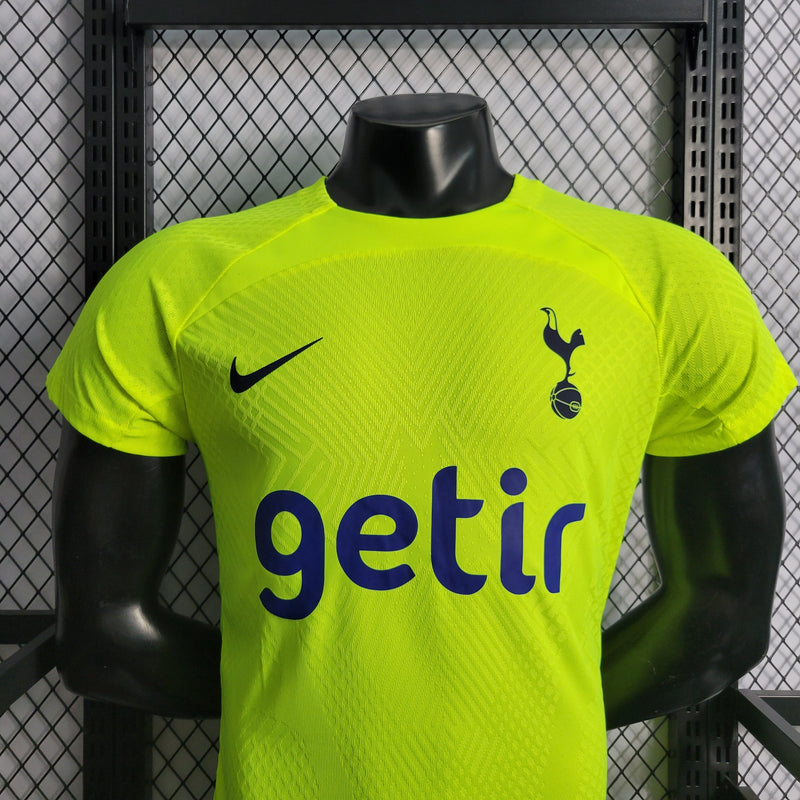 CAMISA DO TOTTENHAN 22/23 VERDE NEON VERSÃO PLAYER