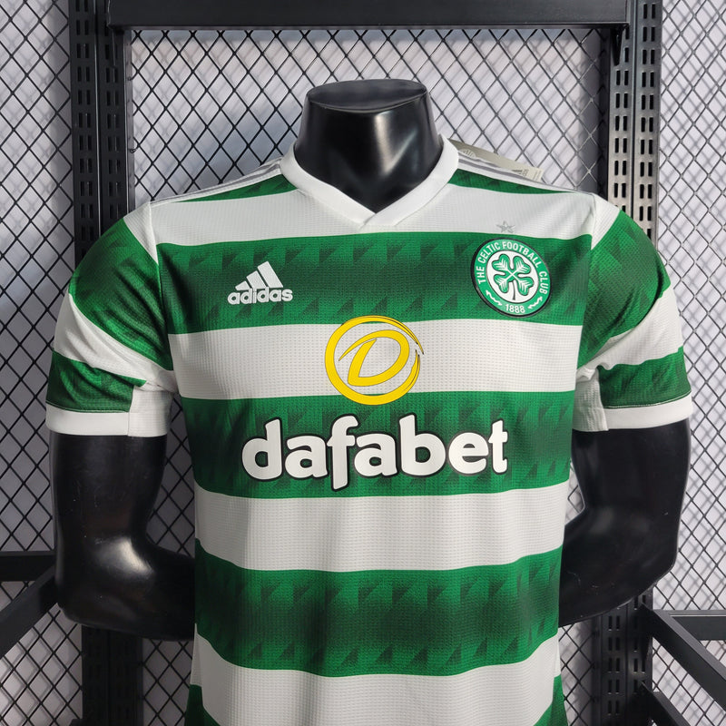 CAMISA DO CELTIC 22/23 BRANCO E VERDE VERSÃO JOGADOR