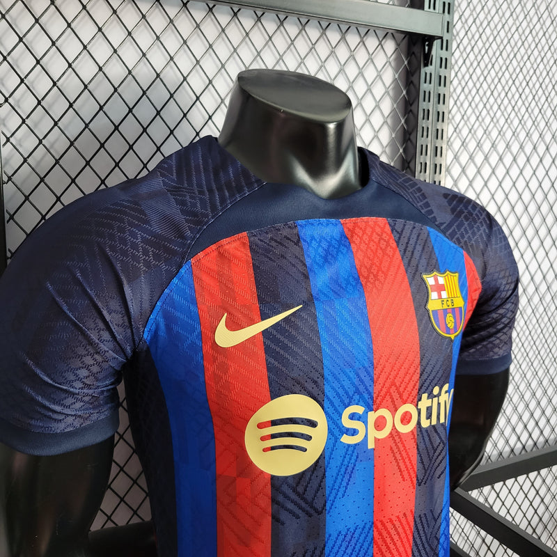 CAMISA DO BARCELONA 22/23 TRADICIONAL VERSÃO JOGADOR