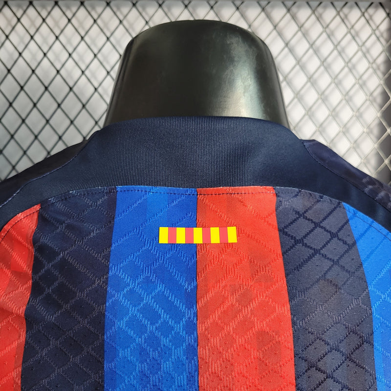 CAMISA DO BARCELONA 22/23 TRADICIONAL VERSÃO JOGADOR